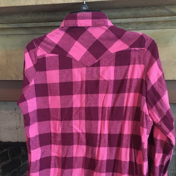 Wrangler-Rancher Button Down Plaid Shirt - Picture 4 of 4